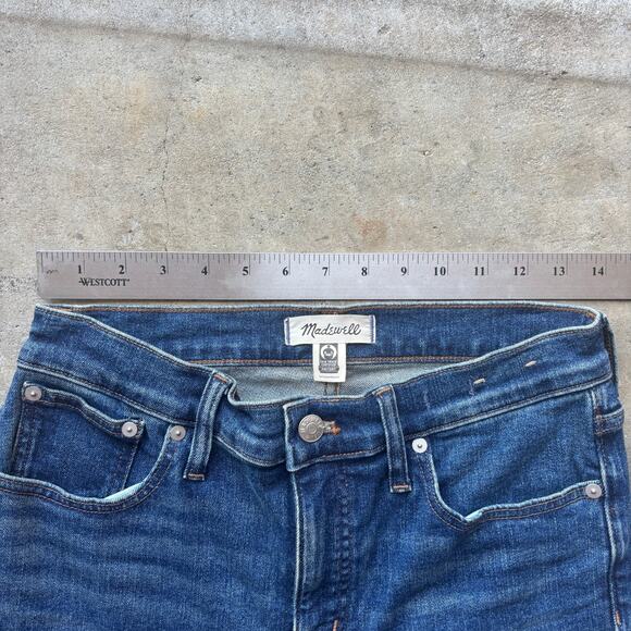 Madewell Mid-Rise Kick Out Jeans Women's 27 Blue Flare Stretch Denim Pants - Picture 5 of 13